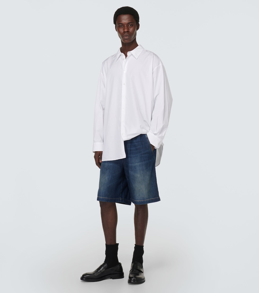 Jeansshorts aus Chambray | Valentino