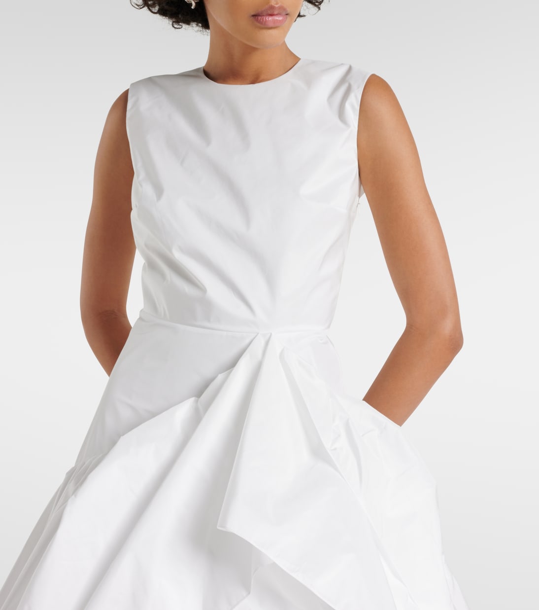 Bridal Radica taffeta midi dress | Roksanda