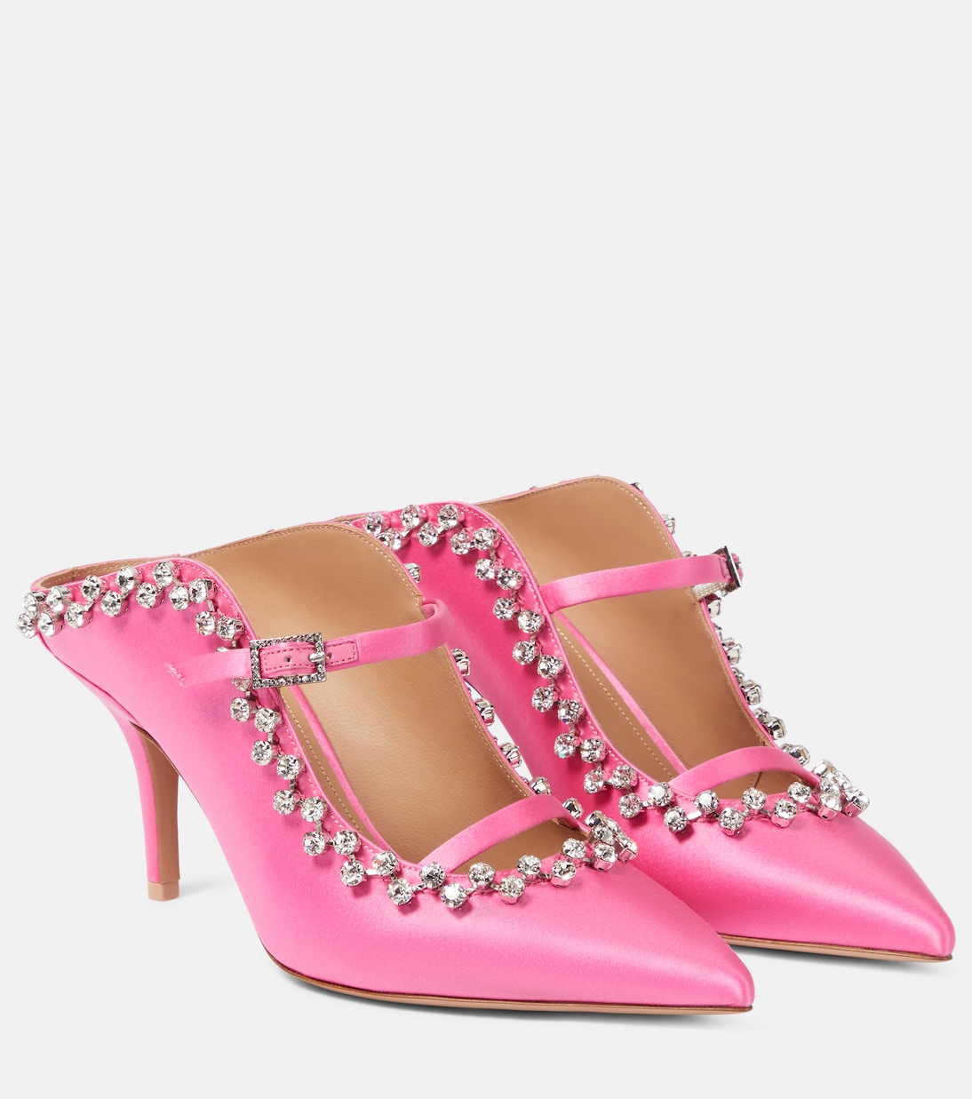 Gala embellished satin mules | Malone Souliers