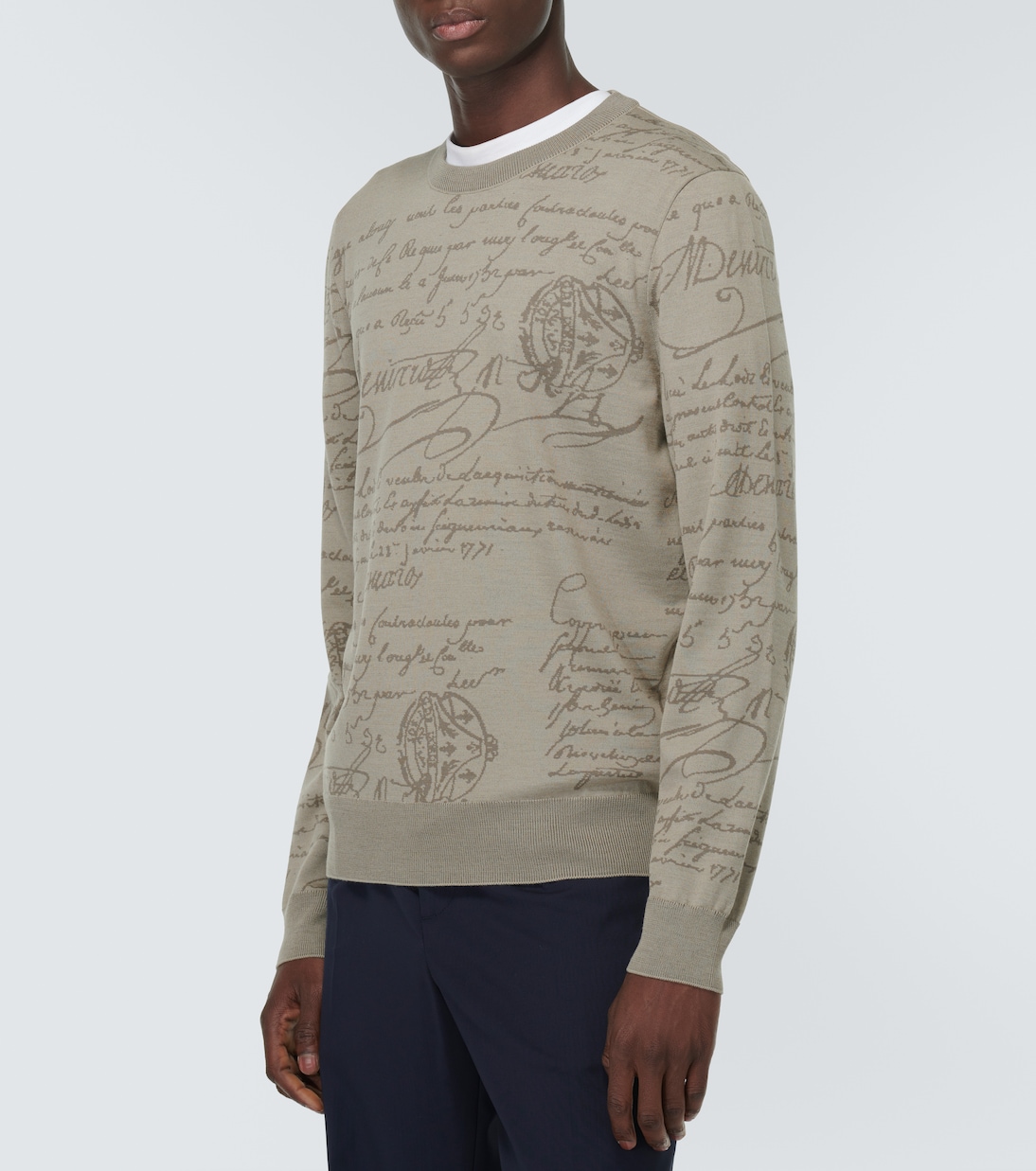 Scritto jacquard wool sweater | Berluti