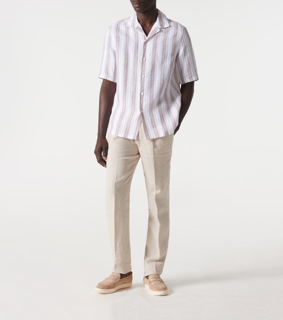 Pantalones slim de lino | Brunello Cucinelli
