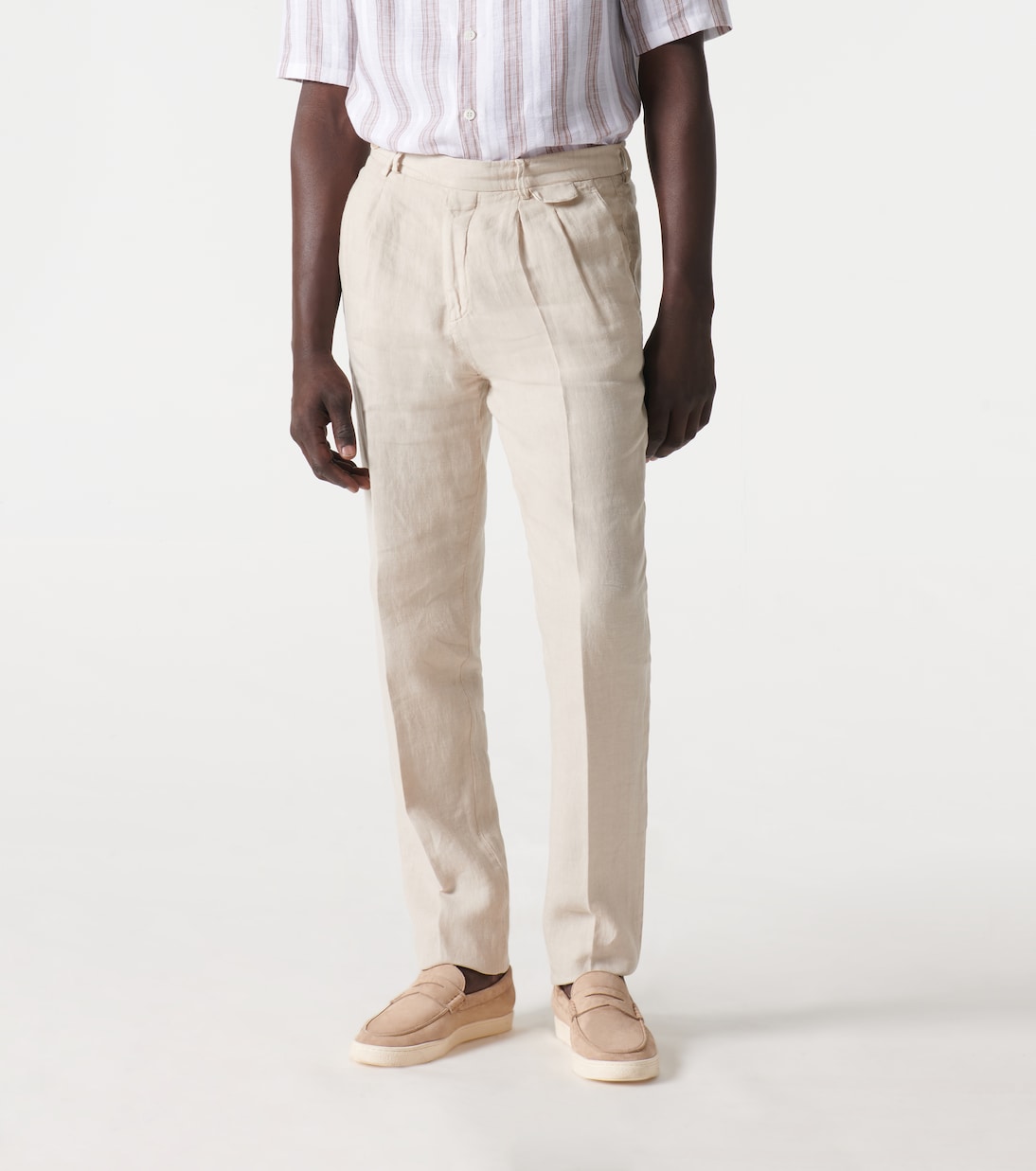 Pantalones slim de lino | Brunello Cucinelli