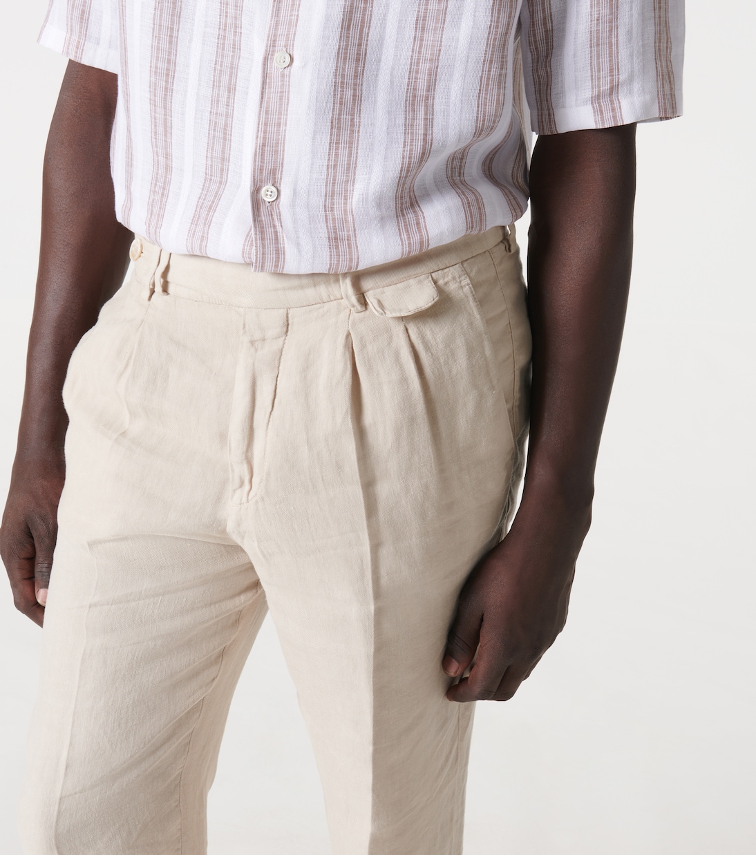 Pantalones slim de lino | Brunello Cucinelli