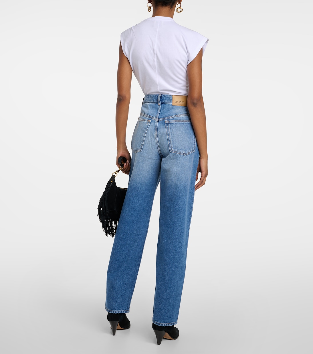 Jeans Vetan a gamba larga e vita alta | Isabel Marant