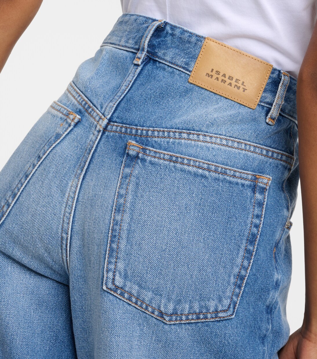 Jeans Vetan a gamba larga e vita alta | Isabel Marant