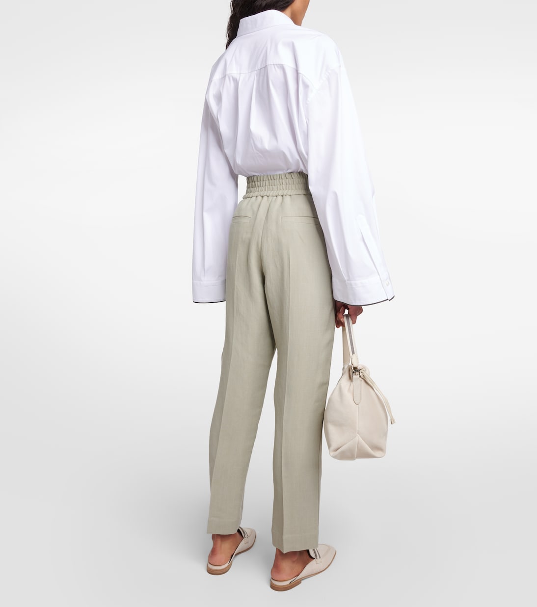 Twill tapered pants | Brunello Cucinelli