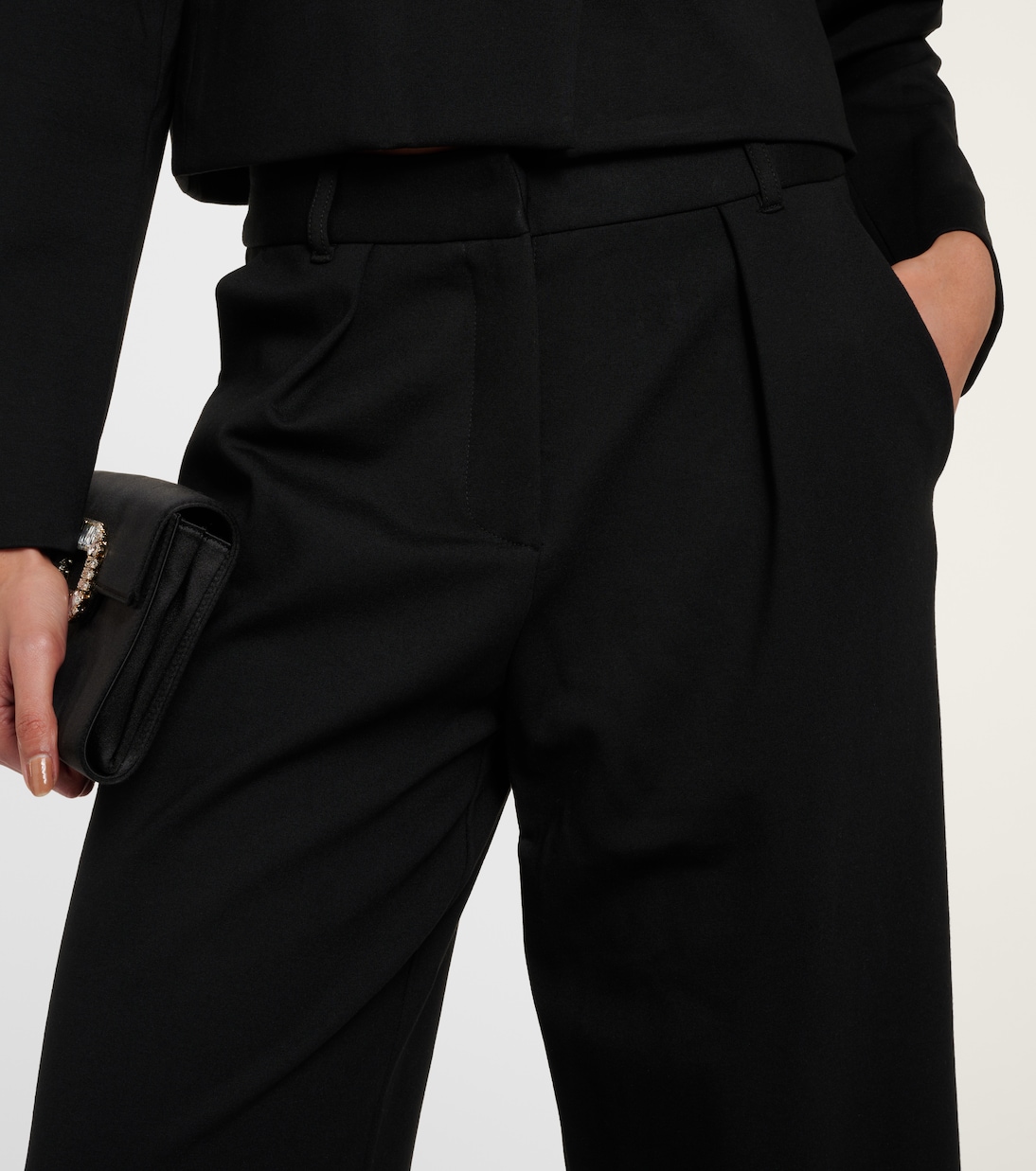 Weite High-Rise-Hose Leona | Velvet