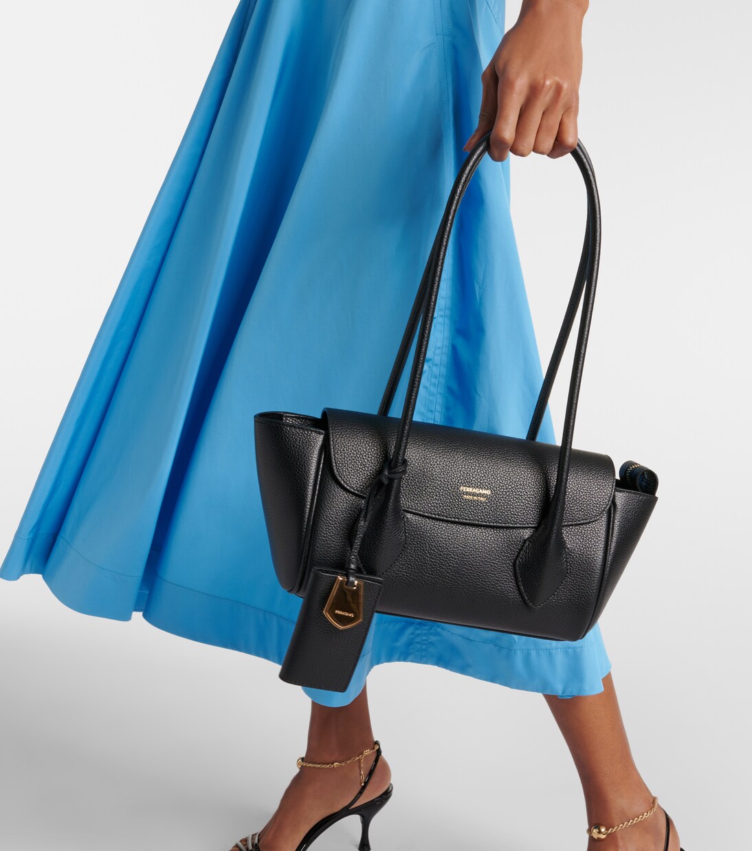 Borsa a spalla East-West in pelle | Ferragamo