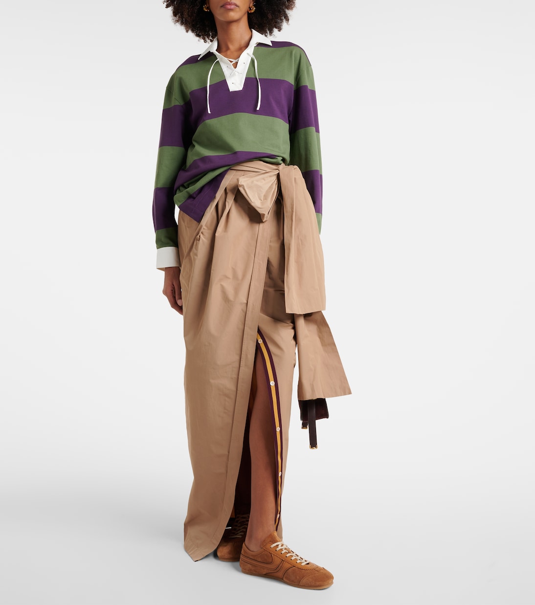 Gonna lunga in misto cotone | Dries Van Noten