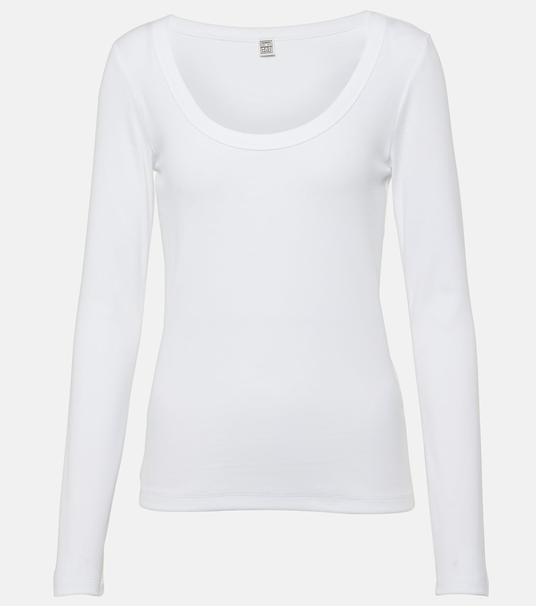 Top in jersey di cotone a coste | Toteme