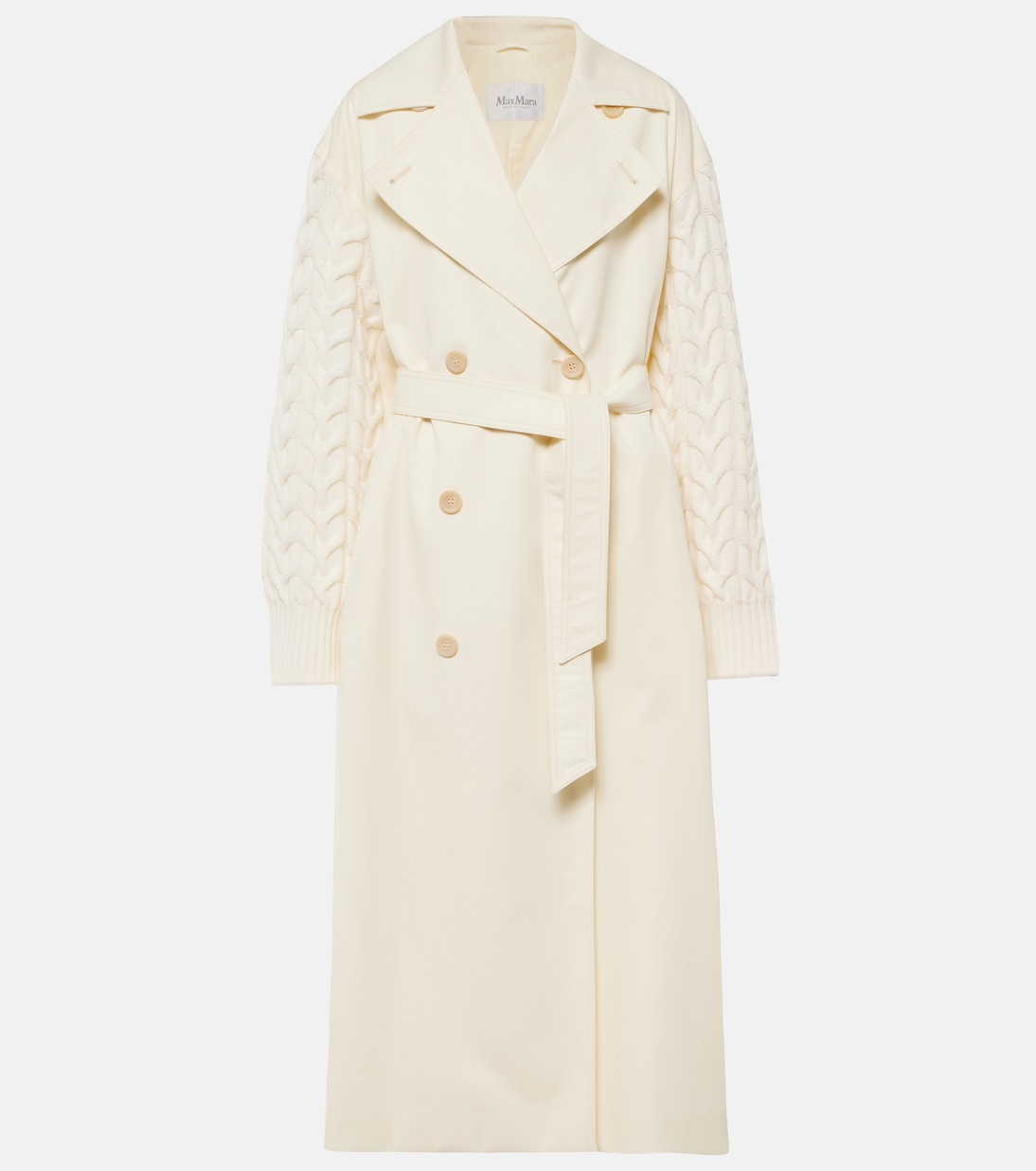Gabardina de lana y algodón | Max Mara