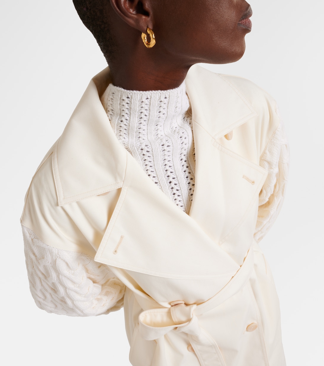 Gabardina de lana y algodón | Max Mara