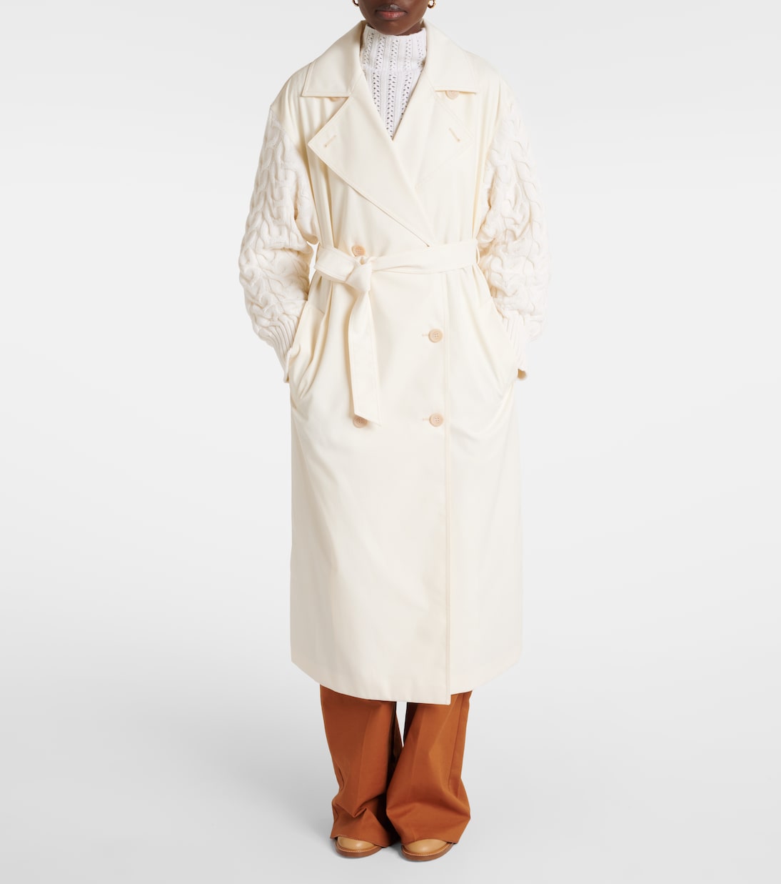 Gabardina de lana y algodón | Max Mara