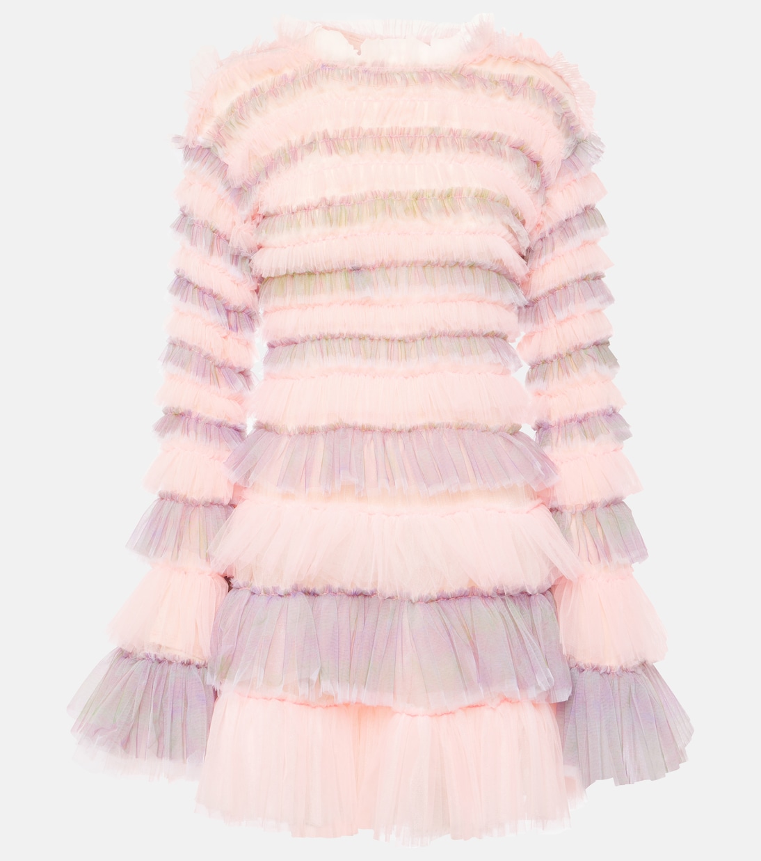 Shirred tulle minidress | Susan Fang