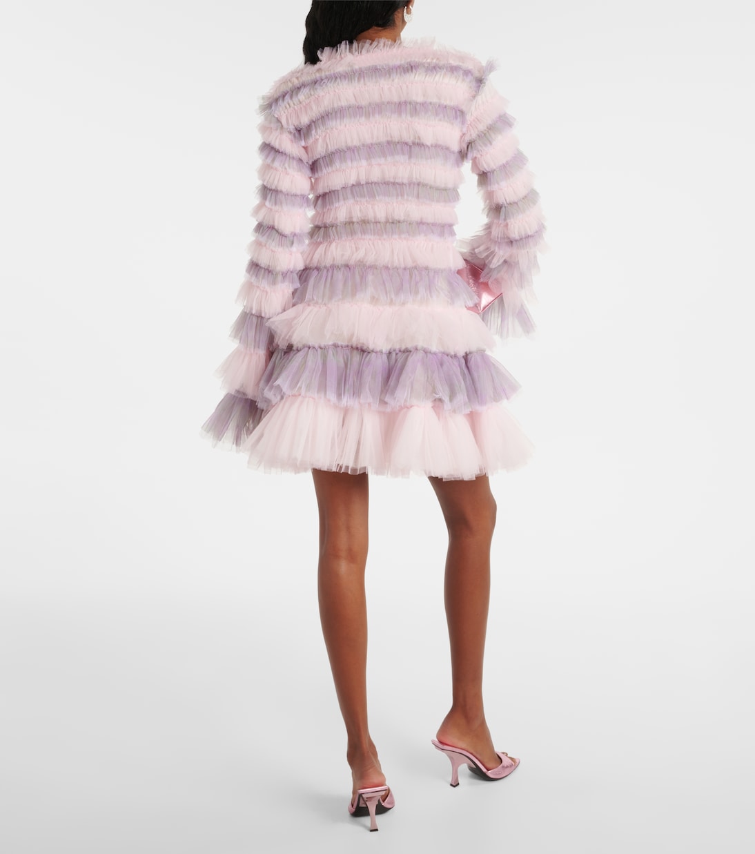 Shirred tulle minidress | Susan Fang