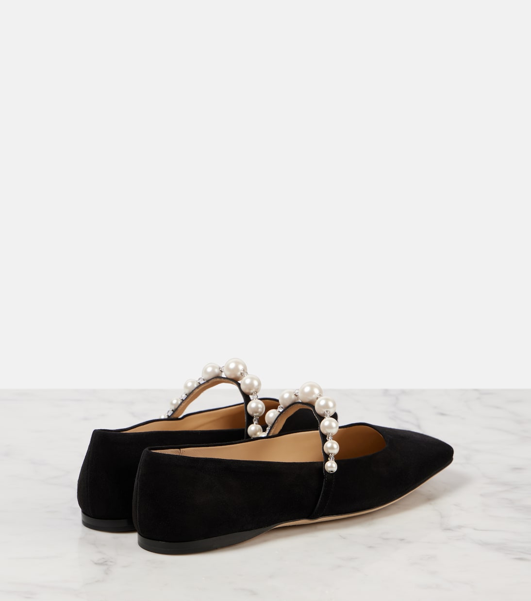 Ade embellished suede ballet flats | Jimmy Choo