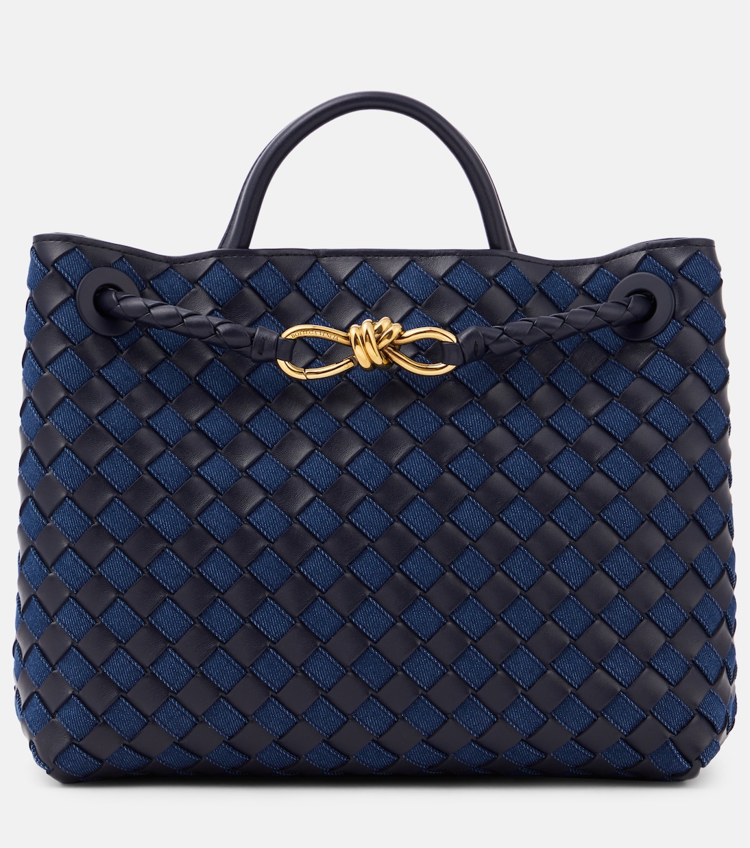 Borsa Andiamo Medium in pelle e denim | Bottega Veneta