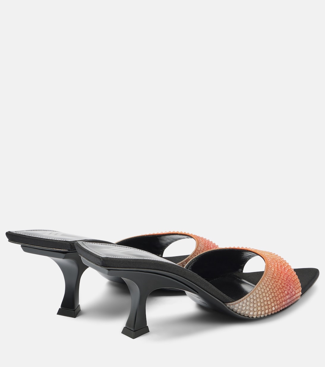 Mules Bes en satin à ornements | The Attico