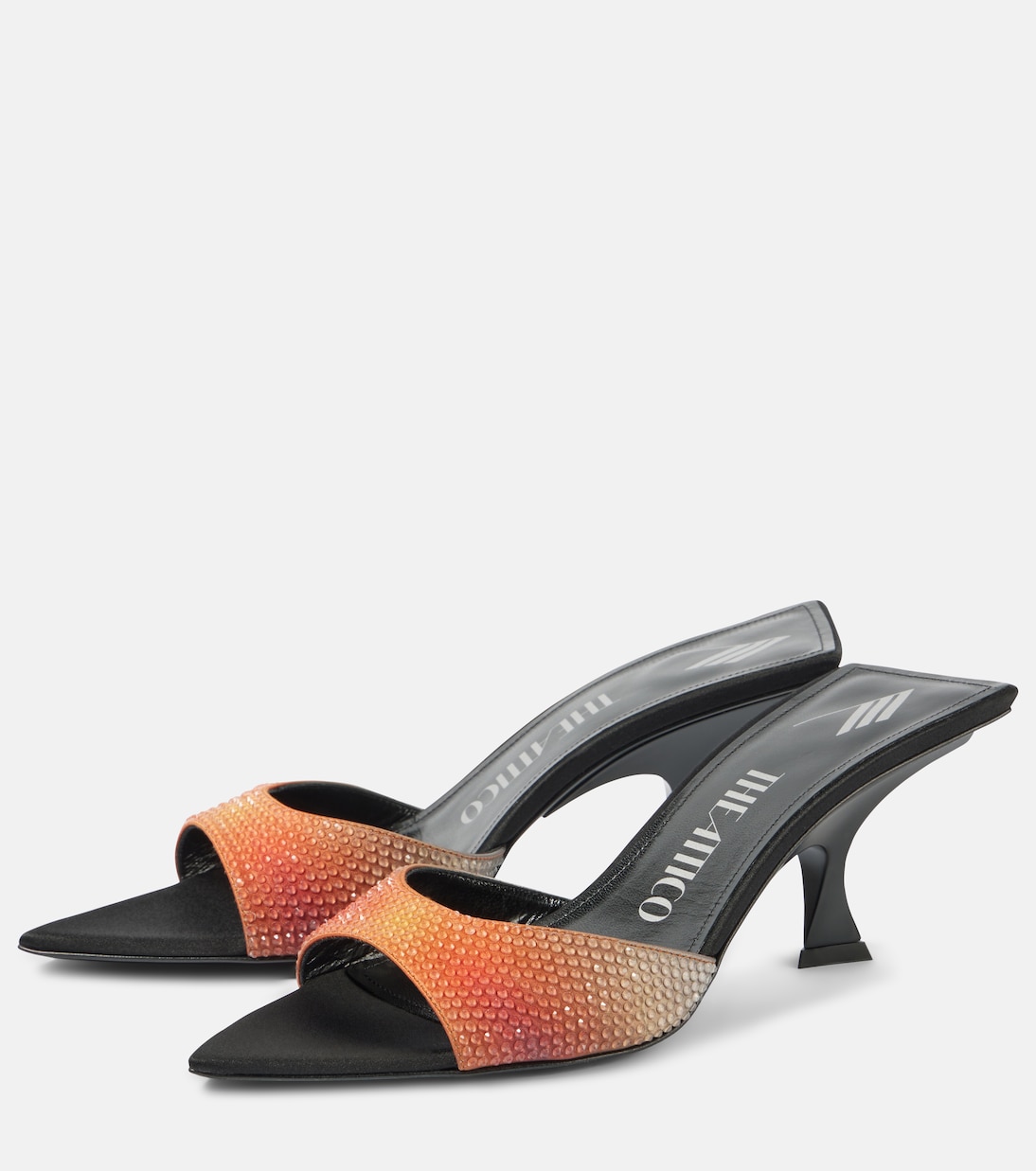 Mules Bes en satin à ornements | The Attico