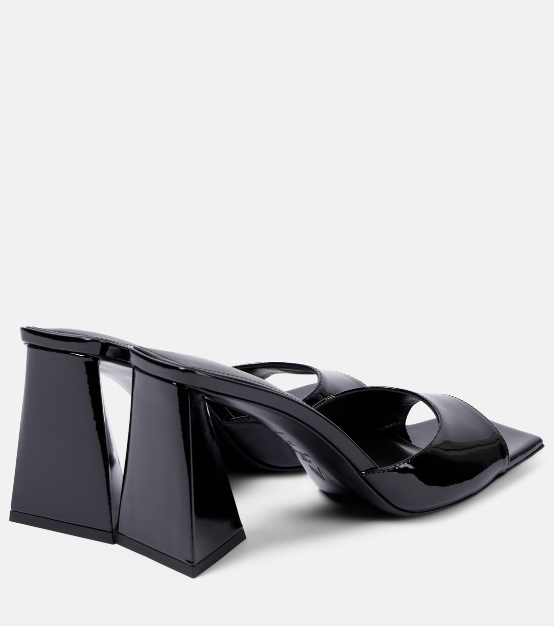 Mules Mini Devon en cuir verni | The Attico