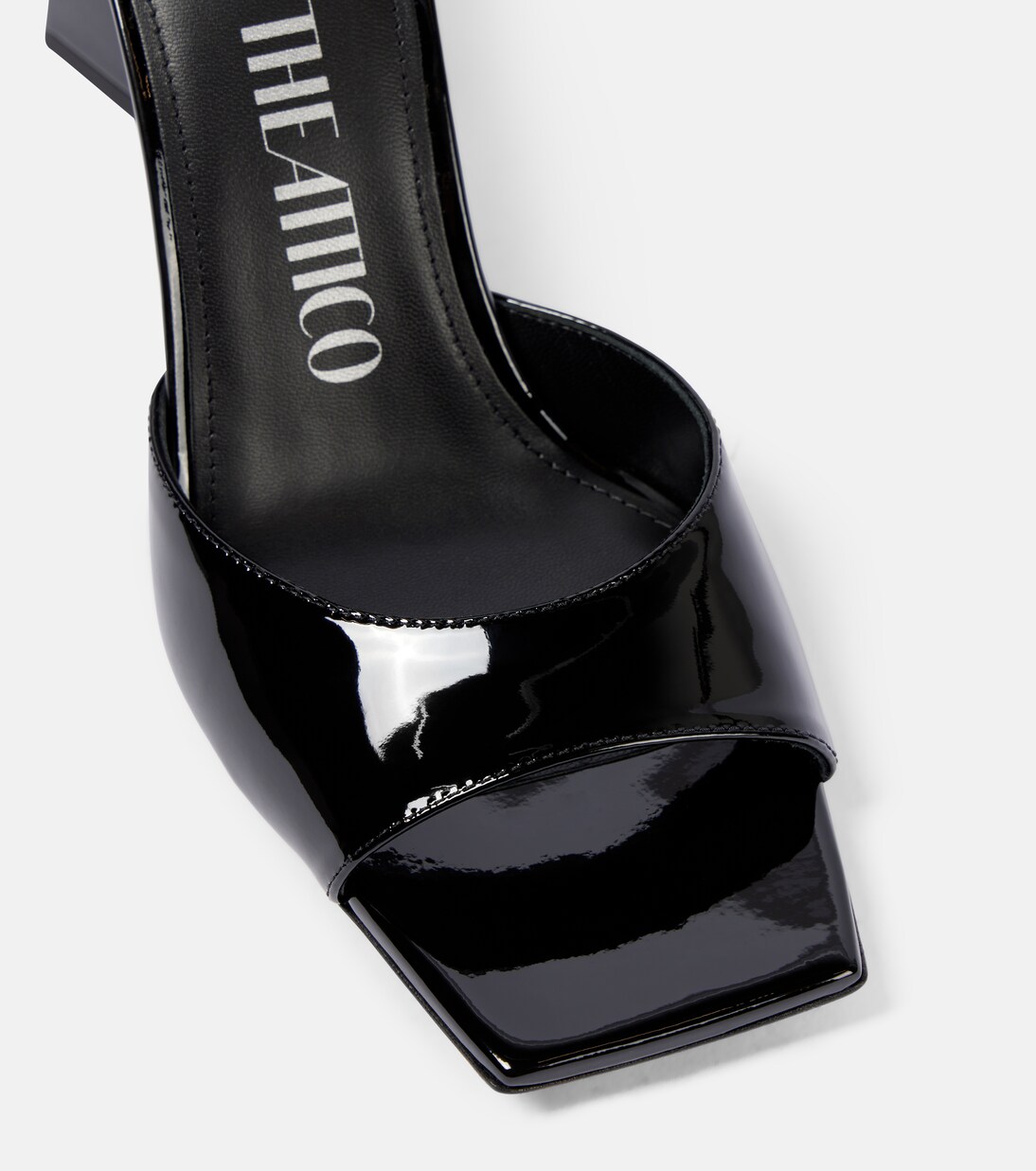 Mules Mini Devon en cuir verni | The Attico