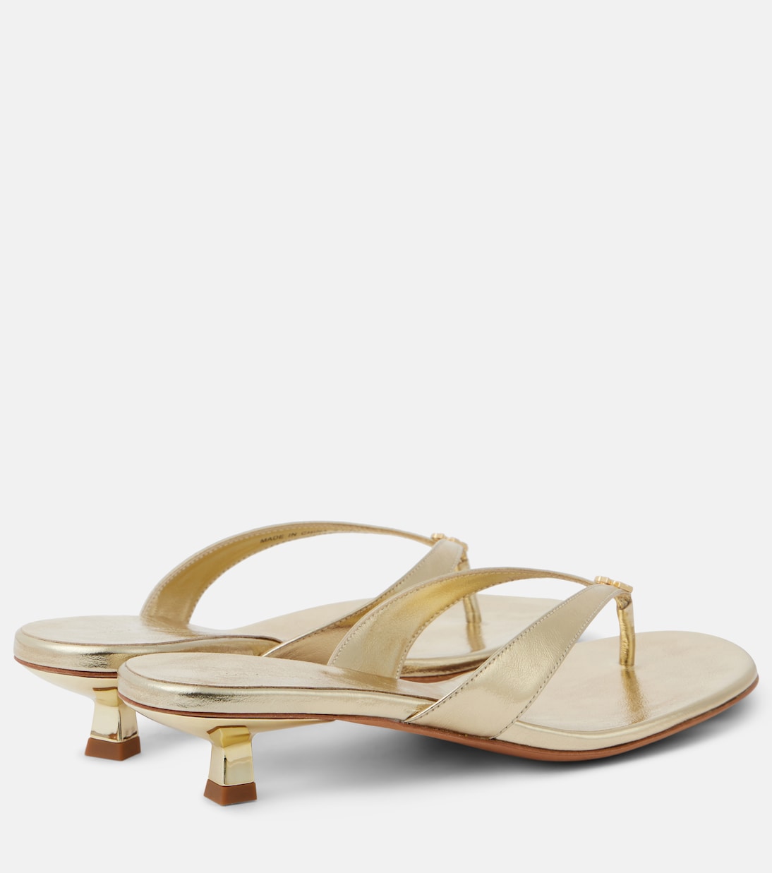Sandalen aus Metallic-Leder | Tory Burch