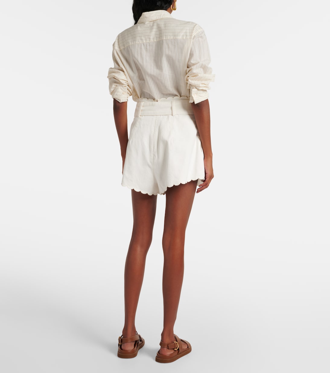 Shorts Festone in cotone a vita alta | Farm Rio