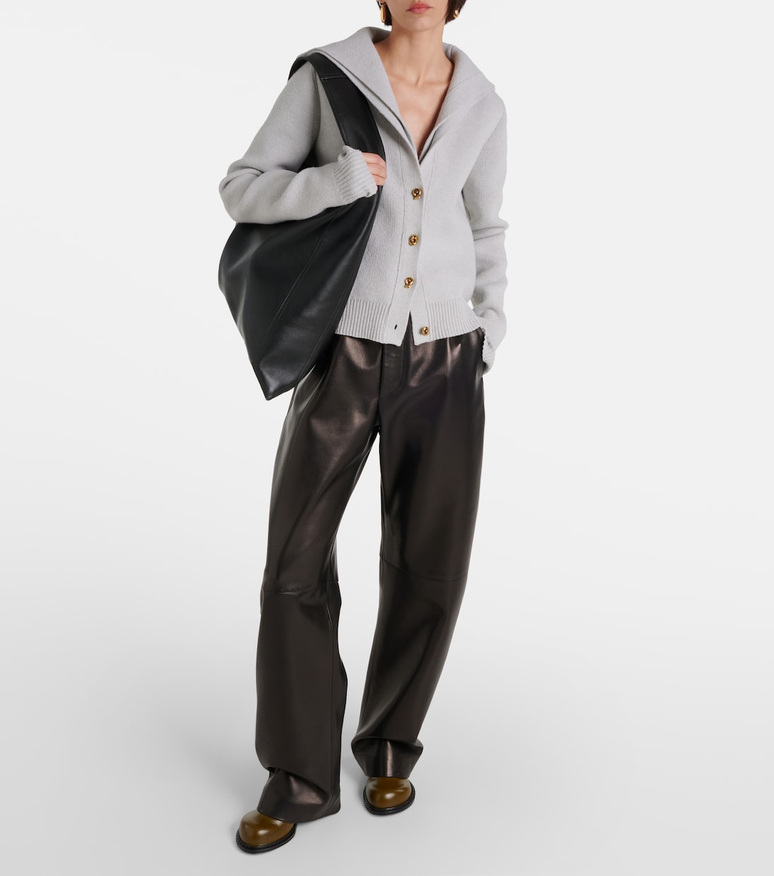 Sac Hop Large en cuir | Bottega Veneta