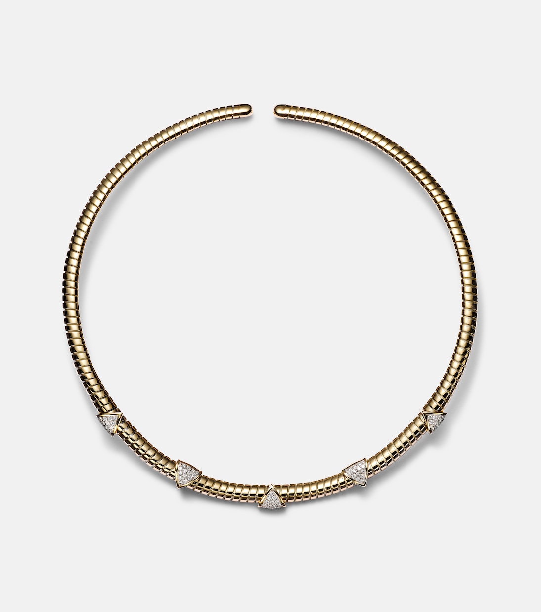 Collana in oro 18kt Trisolina di MARINA B con dettagli diamantati per uno stile giovane e raffinato