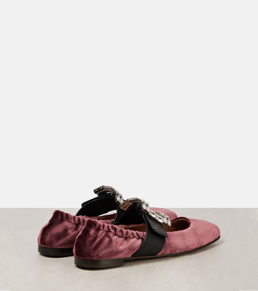 Ballerine in velluto con pelle e cristalli | Dolce&Gabbana