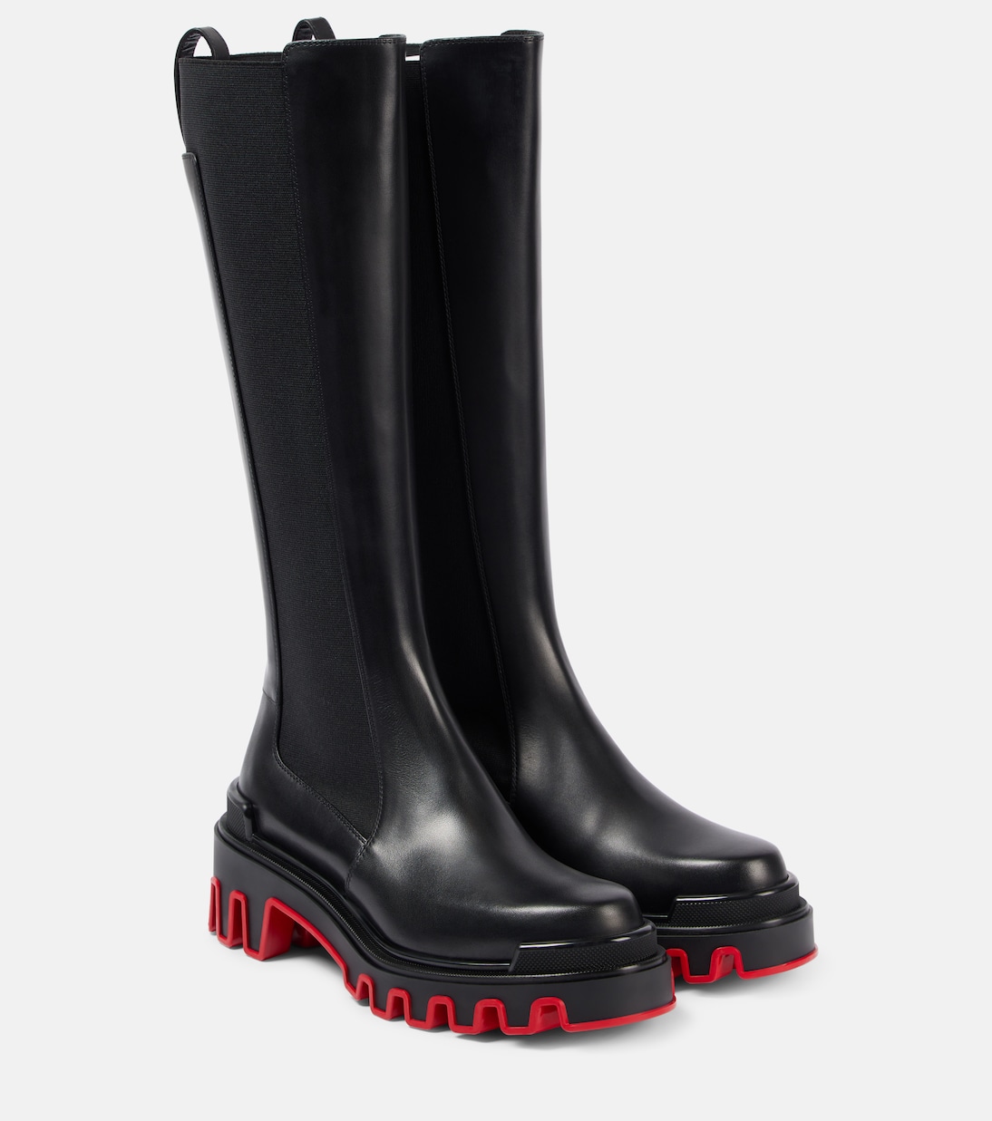 Stivali alti in pelle Dune Marchacroche di Christian Louboutin per giovani alla moda
