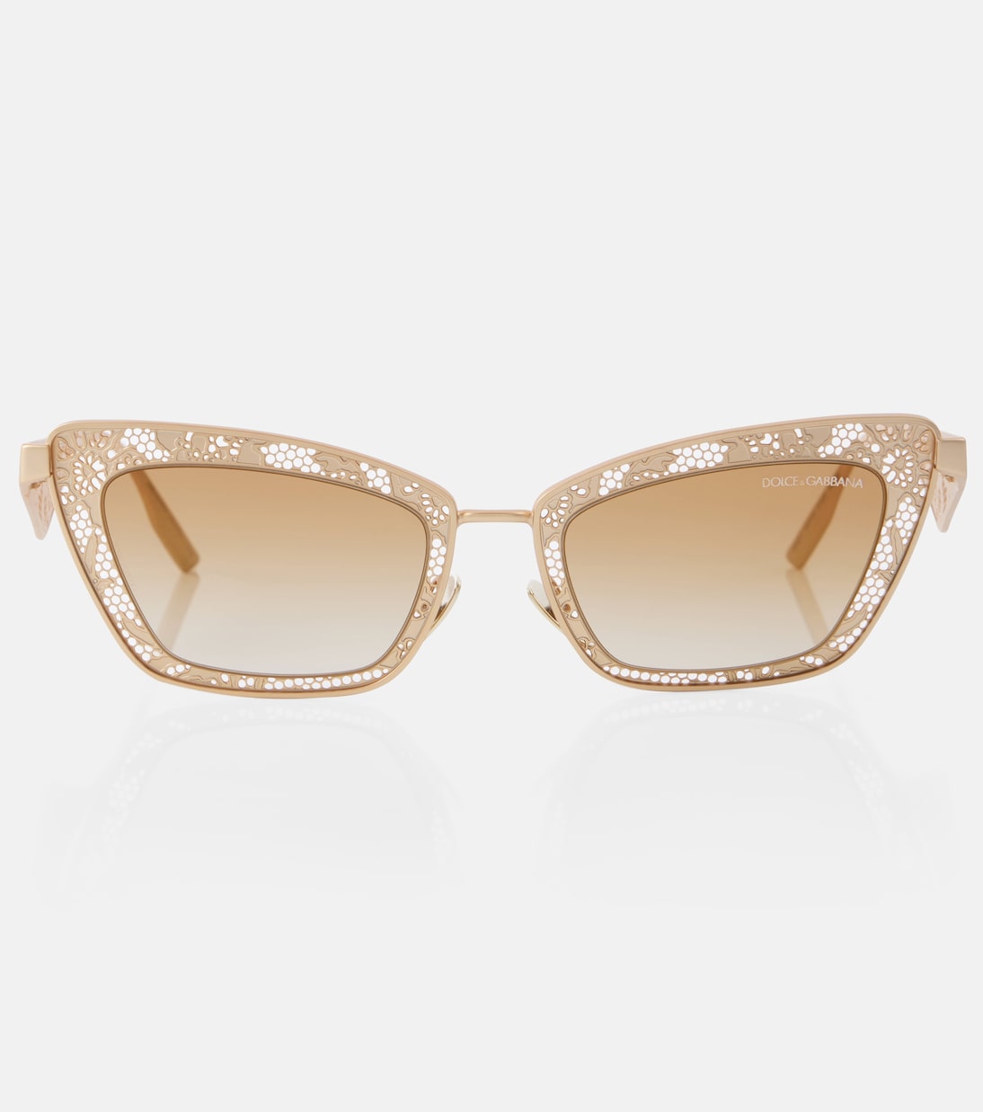 Occhiali da sole DOLCE&GABBANA con effetto cat-eye in pizzo per uno stile giovanile