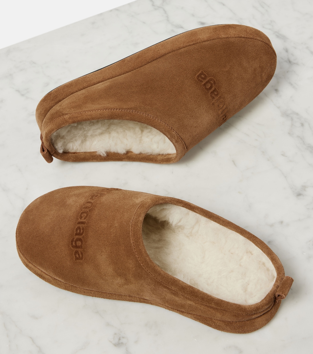 Slippers Alaska de ante | Balenciaga