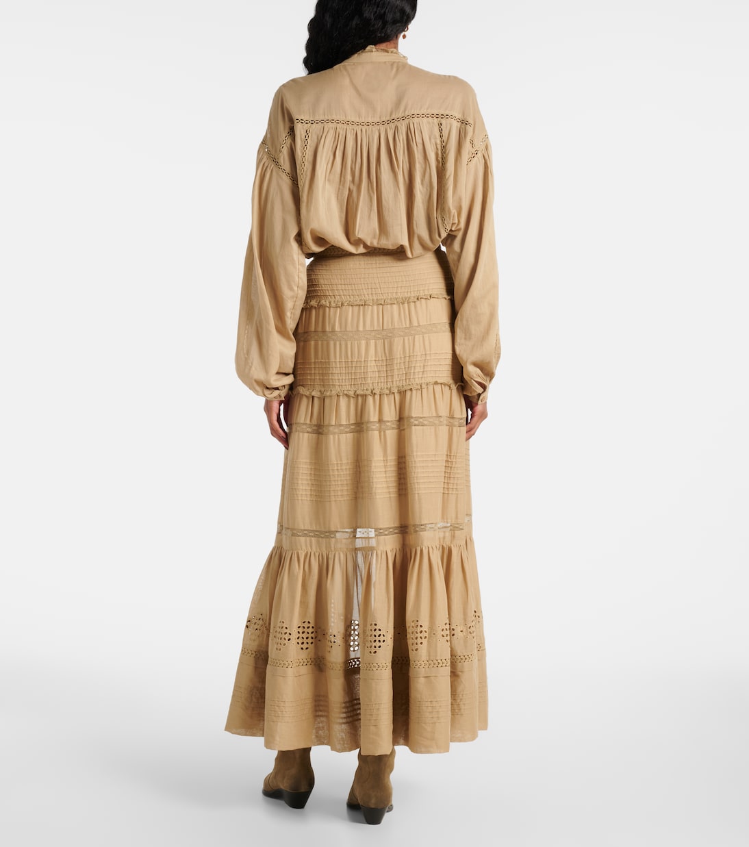 Gonna corta Dusta in cotone con pizzo | Marant Etoile
