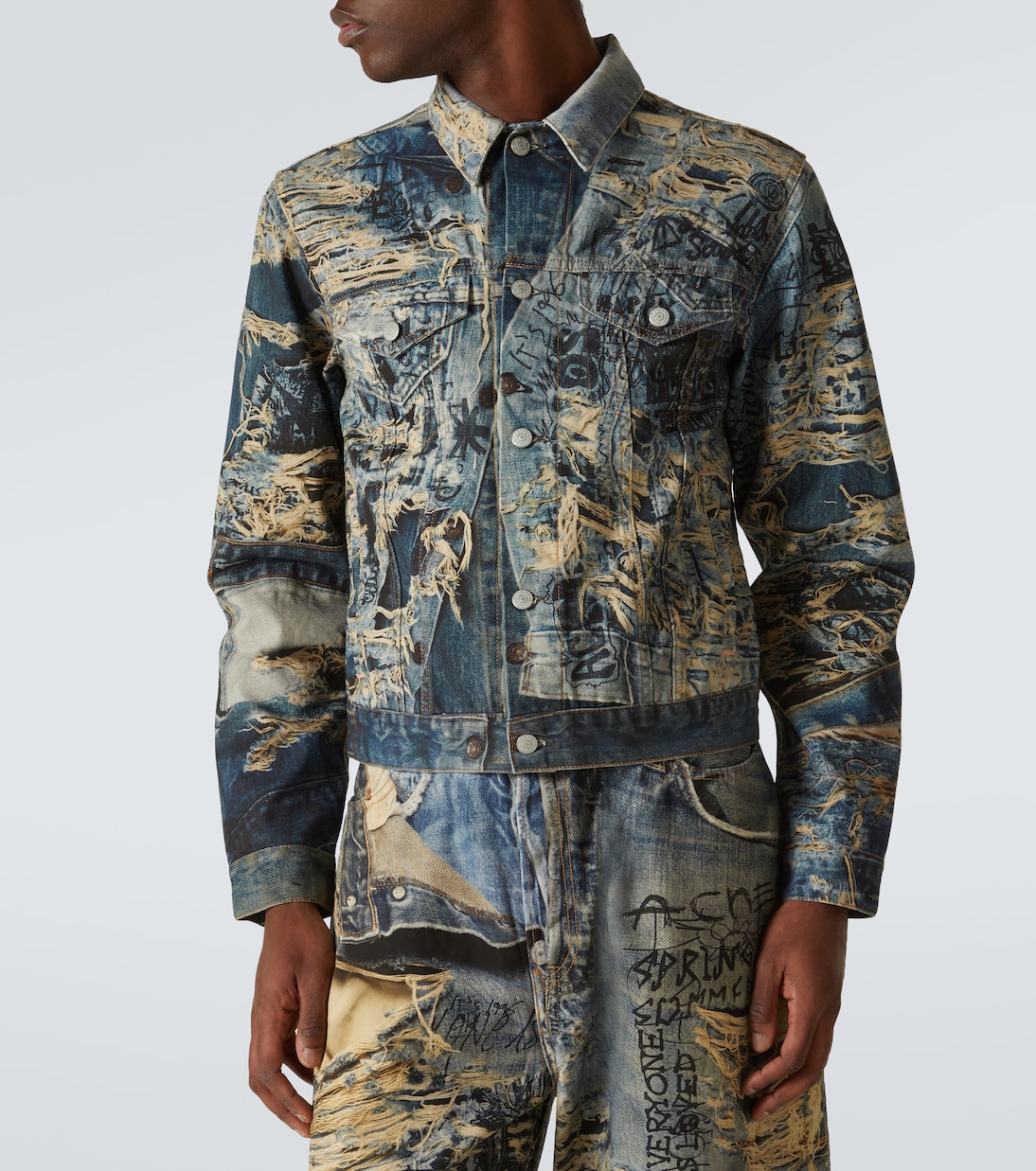 Trompe l'œil denim jacket | Acne Studios