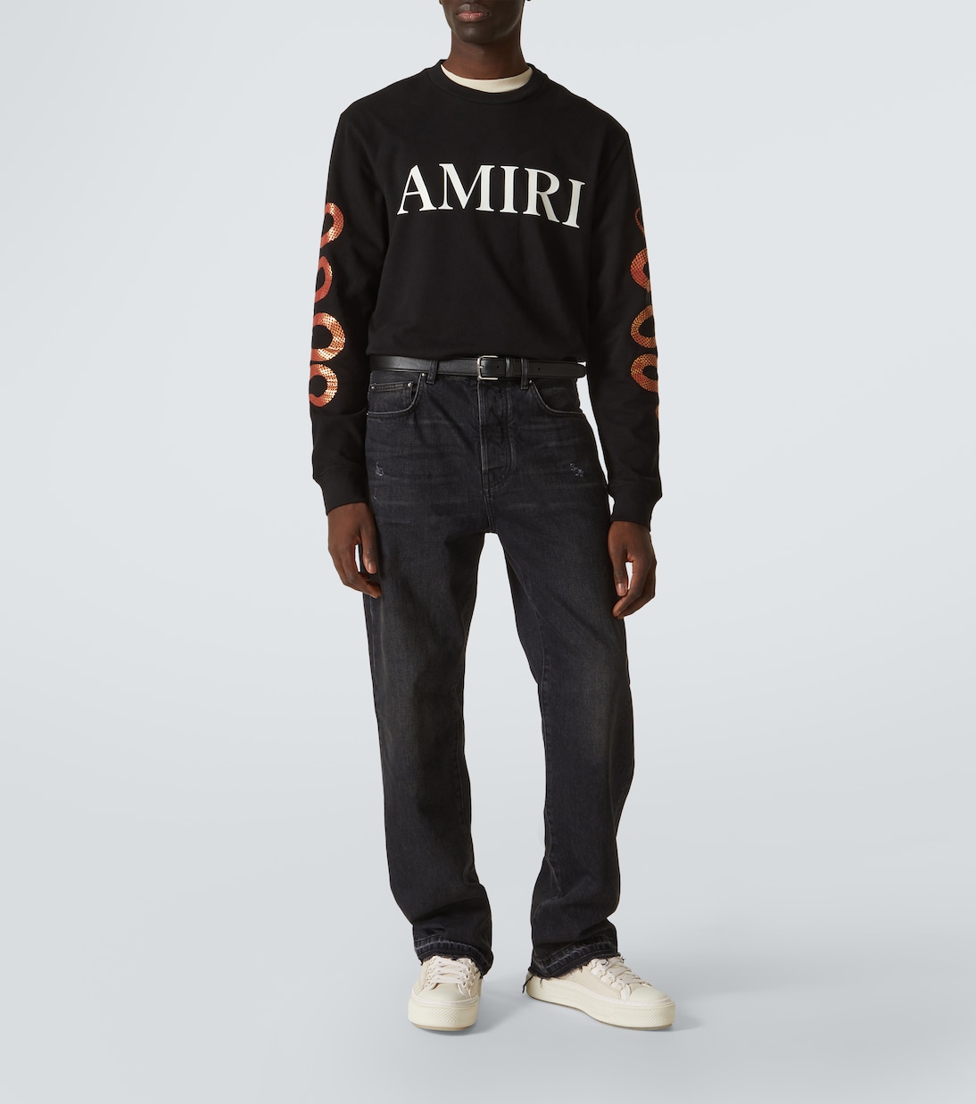 Sudadera en jersey de algodón con logo | Amiri