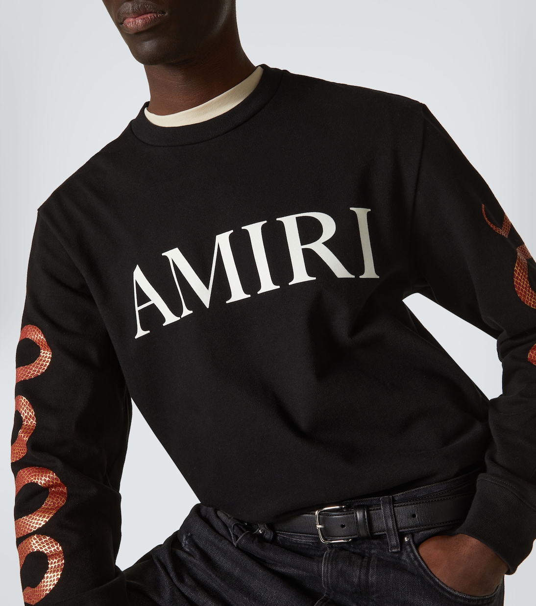 Sudadera en jersey de algodón con logo | Amiri