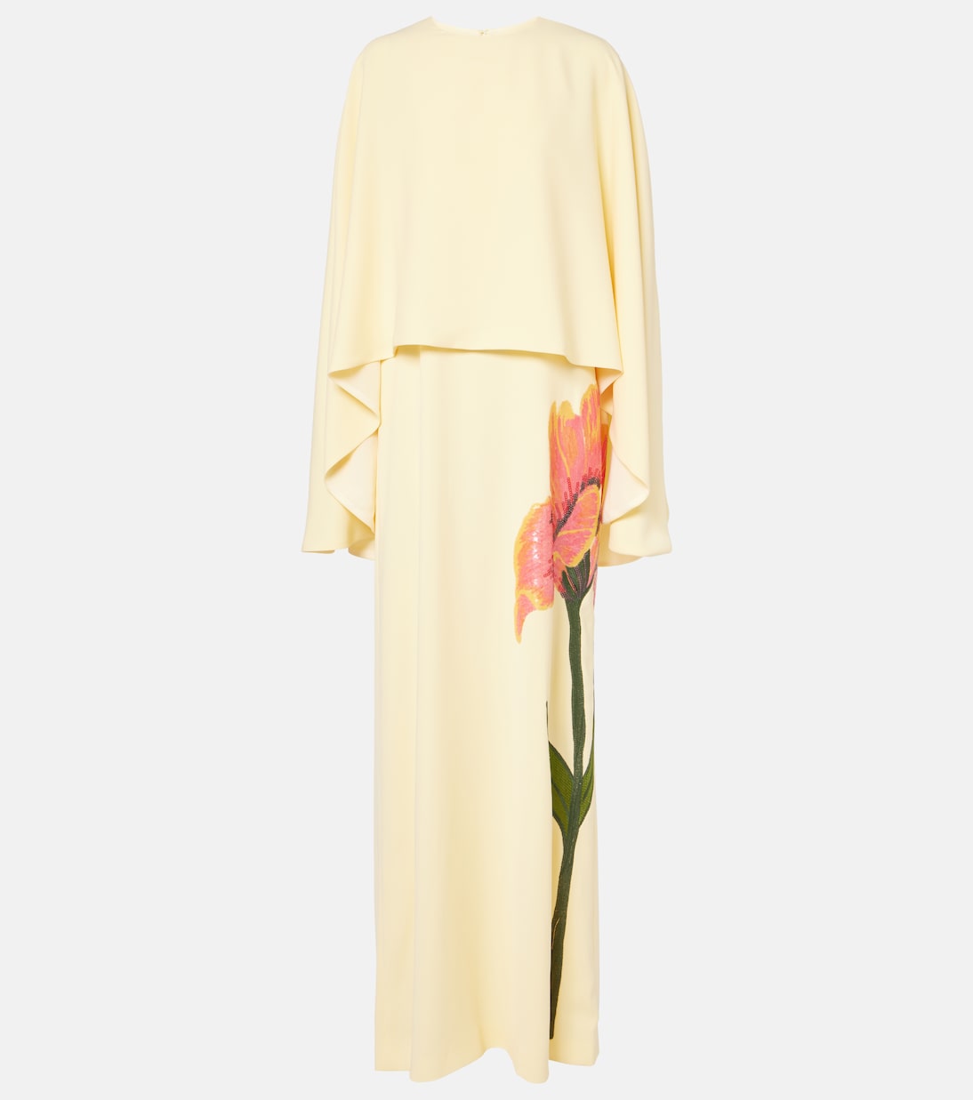 Meena floral crêpe gown | Costarellos