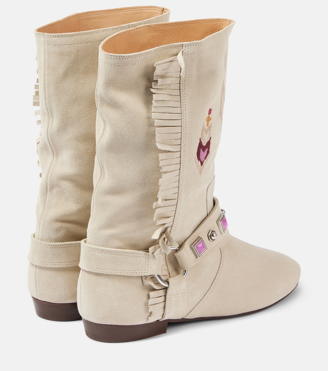 Bottines Siani brodées en daim | Isabel Marant