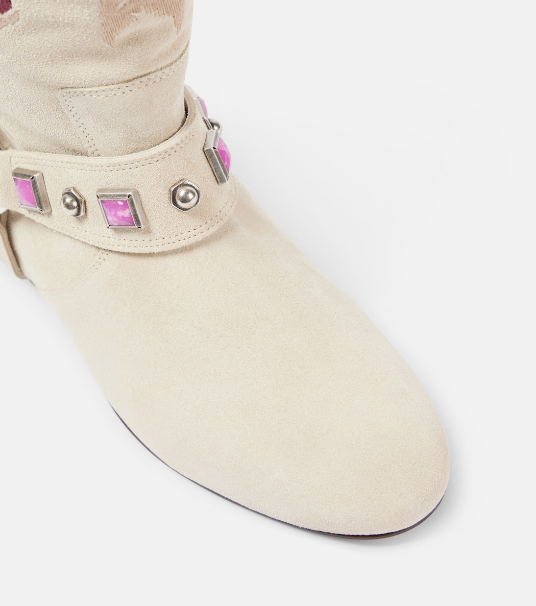 Bottines Siani brodées en daim | Isabel Marant