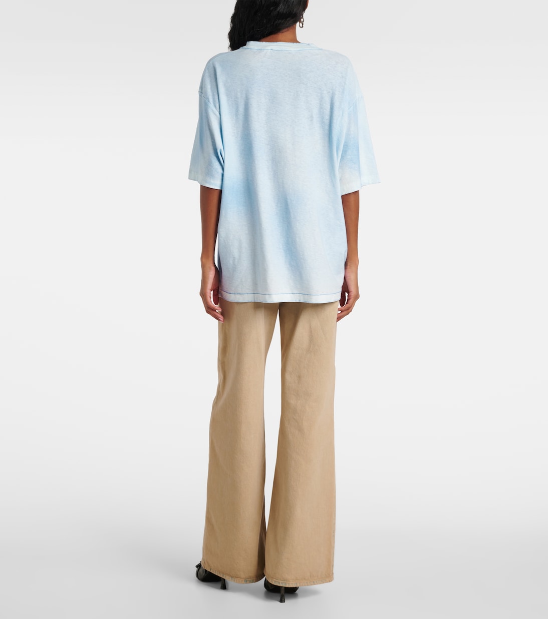 T-shirt in jersey di cotone e canapa | Acne Studios