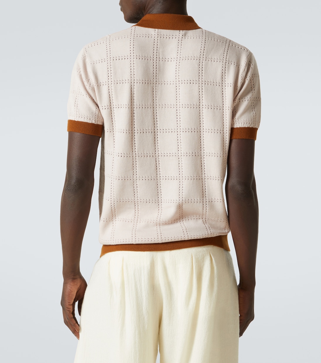 Checked wool polo shirt | King & Tuckfield