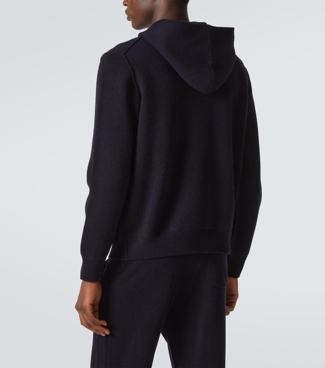 Cardigan in lana e cashmere con cappuccio | Allude