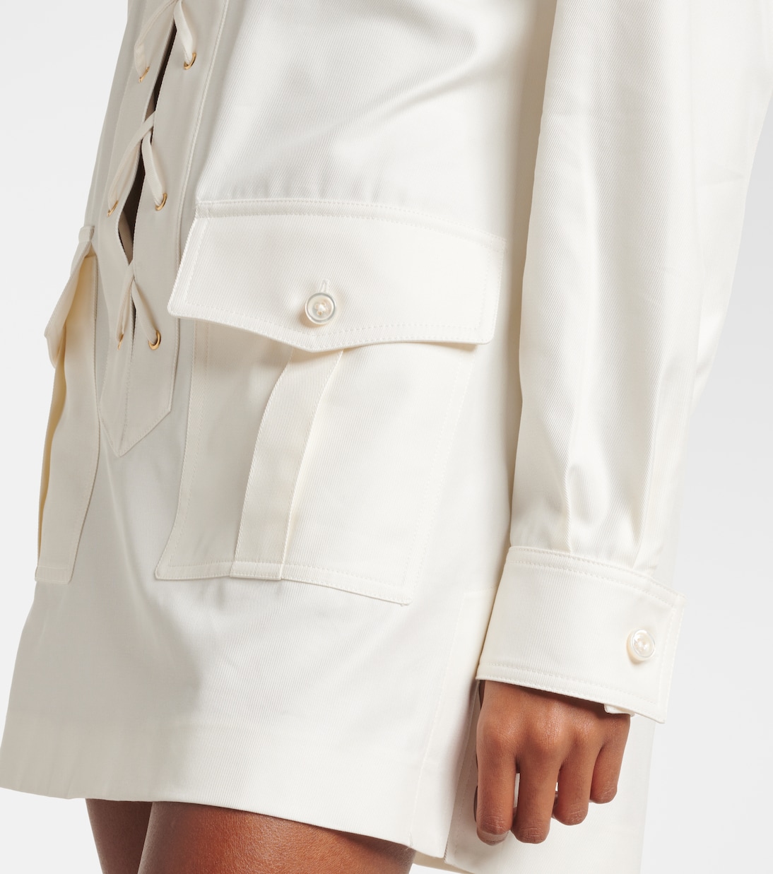 Abito corto in cotone e seta | Tom Ford