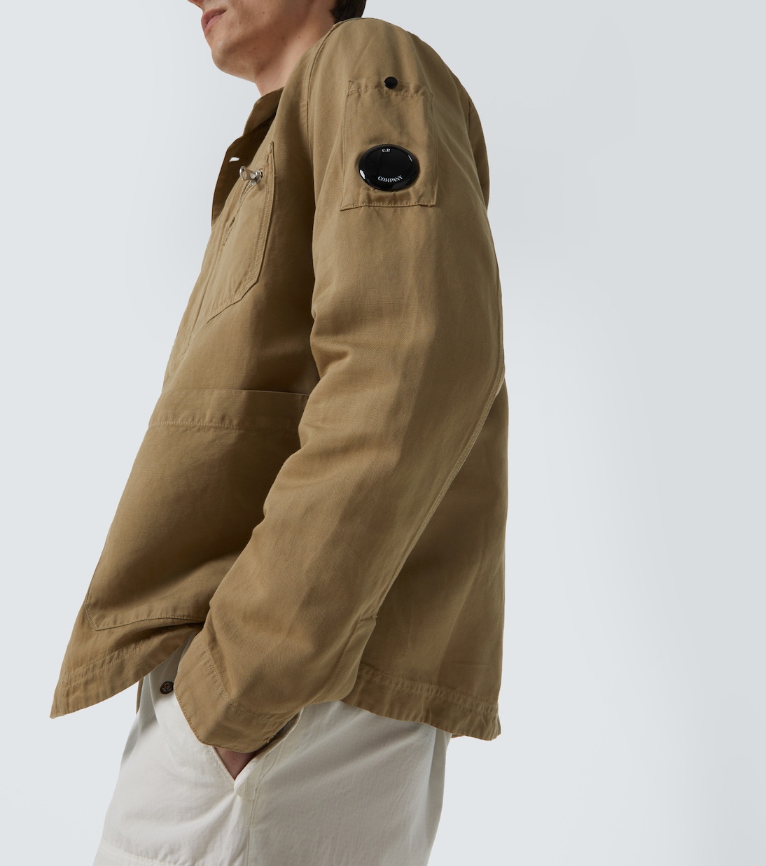 Giacca camicia in cotone e lino | C.P. Company