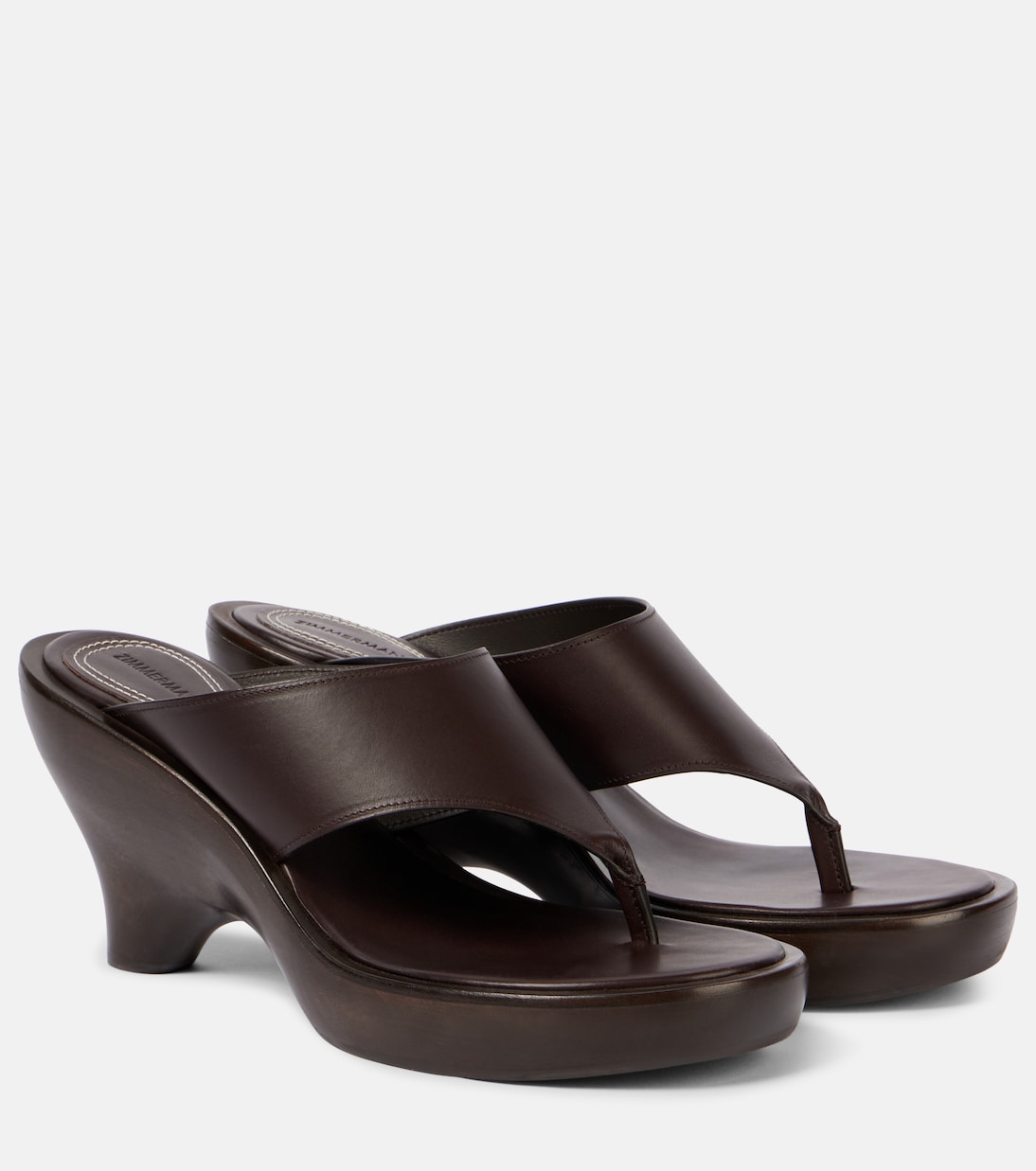 Mules Wild 95 in pelle con zeppa | Zimmermann