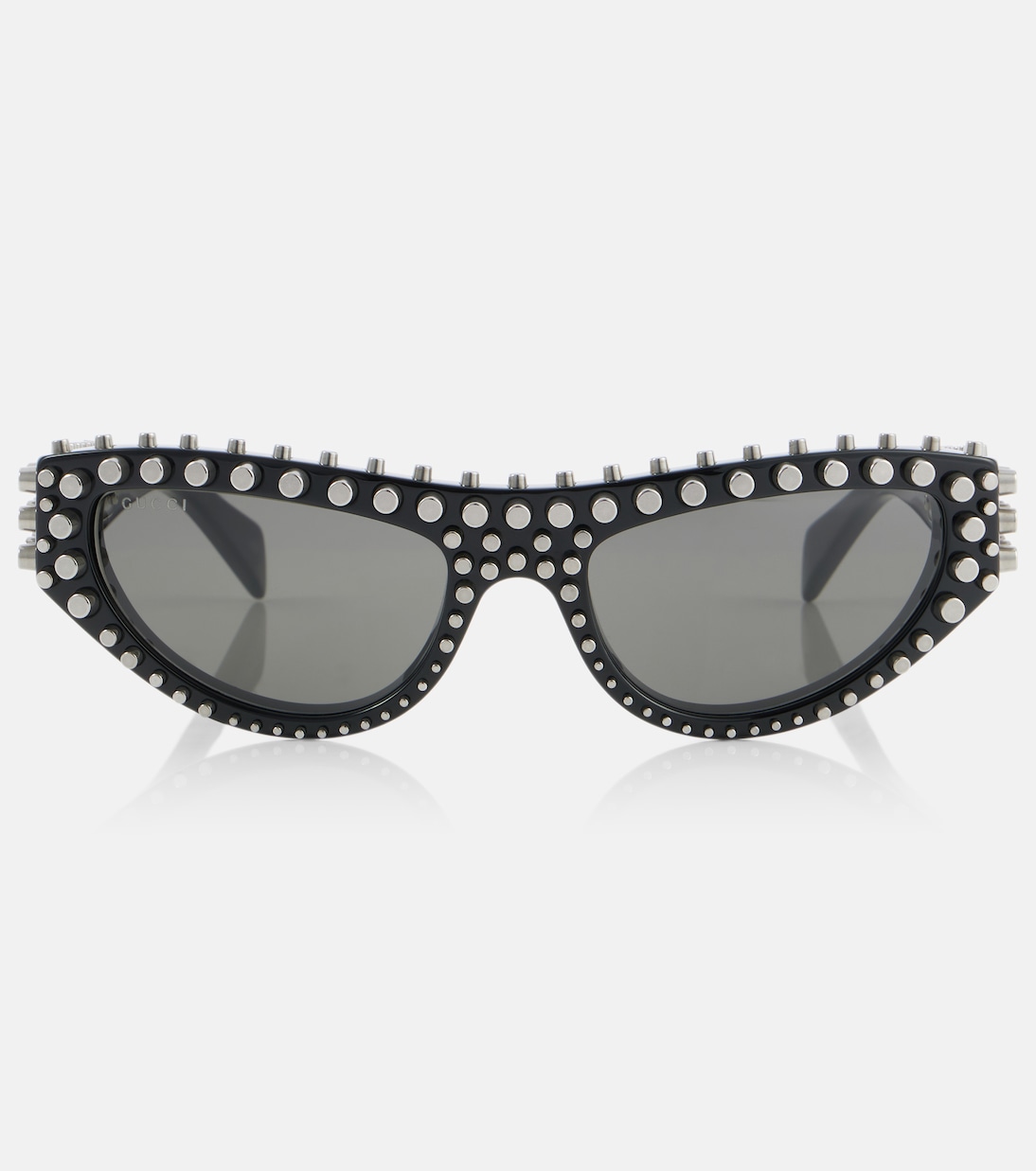 Occhiali da sole GUCCI con borchie, stile cat-eye per un look giovanile
