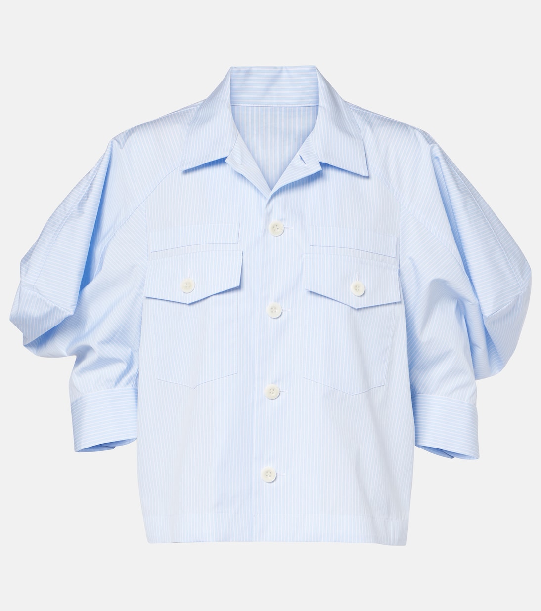 Camicia in popeline di cotone a righe | Sacai
