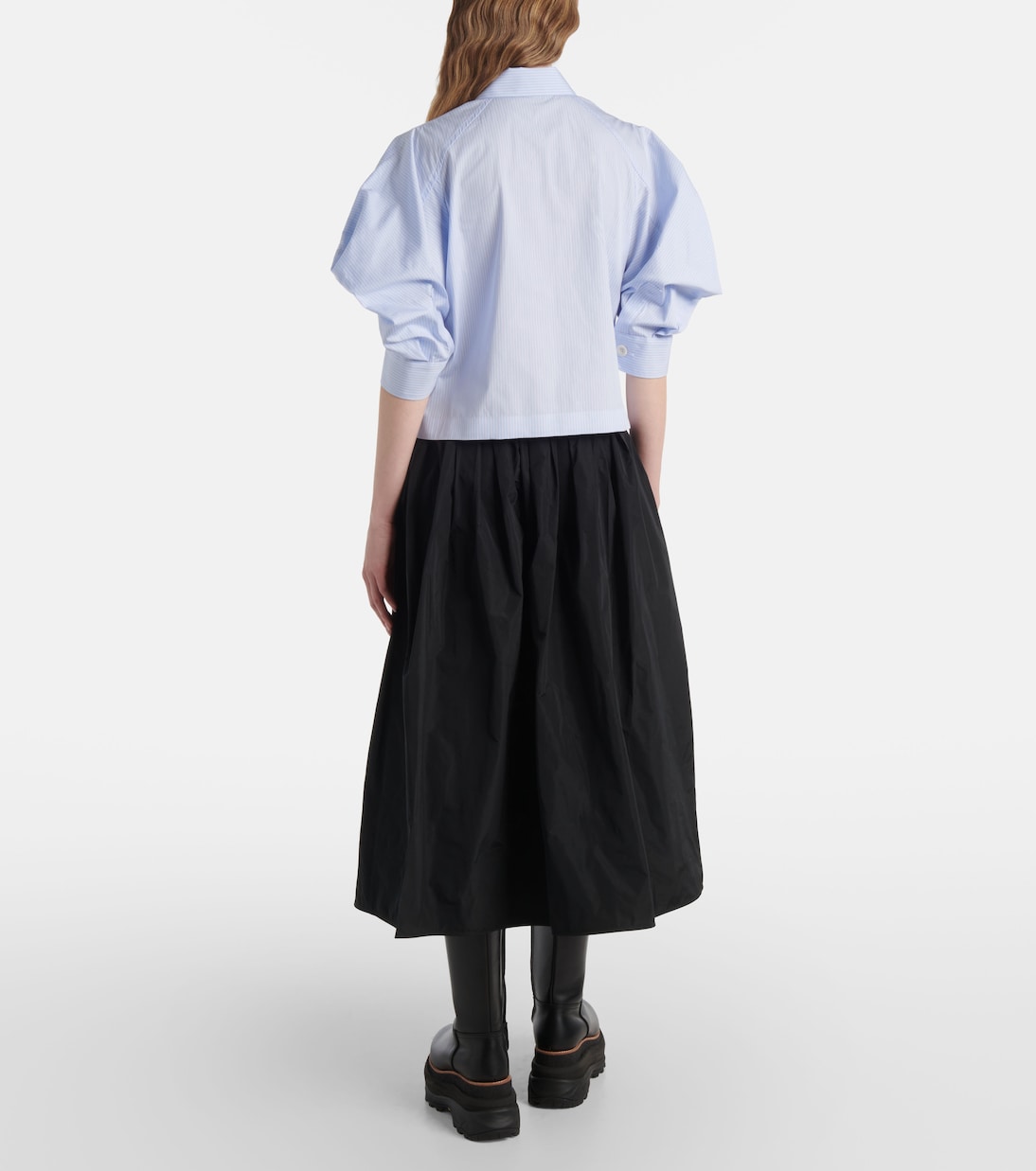 Camicia in popeline di cotone a righe | Sacai
