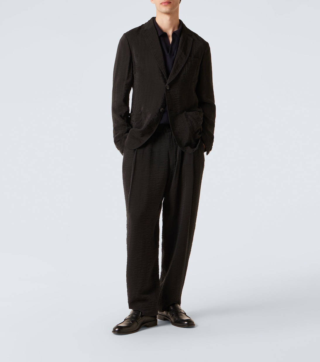 Pantalon droit en jacquard | Giorgio Armani